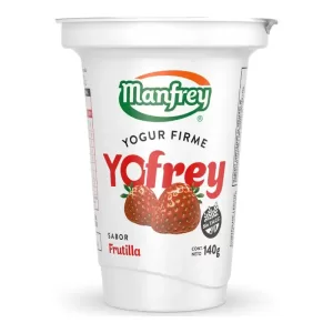Yogur Manfrey Firme Frutilla X 140 Gr