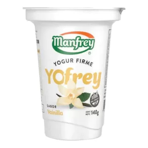 Yogur Manfrey Firme Vainilla X 140 Gr