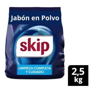 Jabón En Polvo Skip Bio Enzima X 2500 Gr