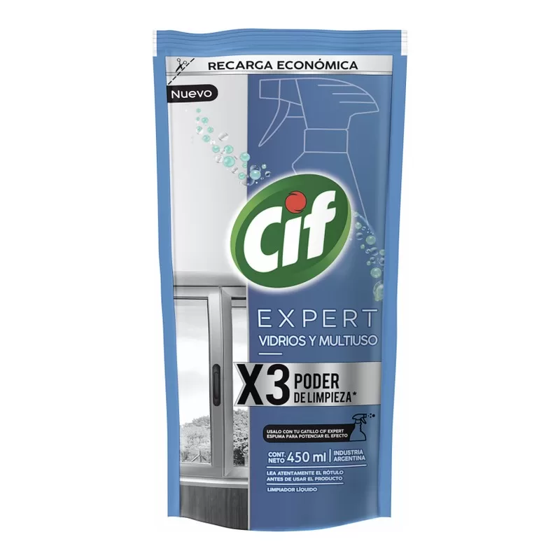 Limpiador Cif Expert Vidrios X 450 Cm3