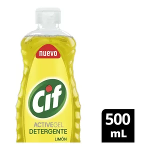 Detergente Cif Active Gel Limón X 500 Cm3
