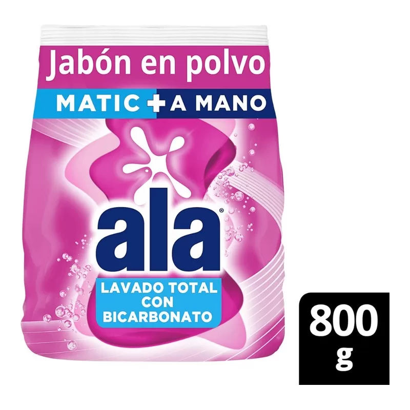 Jabon Polvo Alamatic Dual X 800 Gr