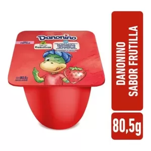 Alimento Lácteo Danonino Frutilla X 80 Gr