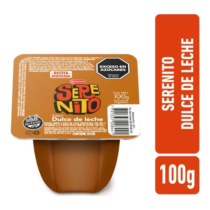 Postre Serenito Dulce De Leche X 190 Gr