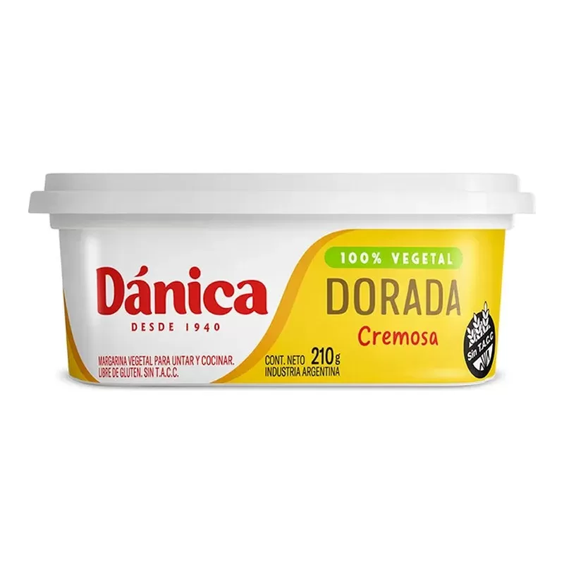 Margarina Danica Dorada 100% X 200 Gr