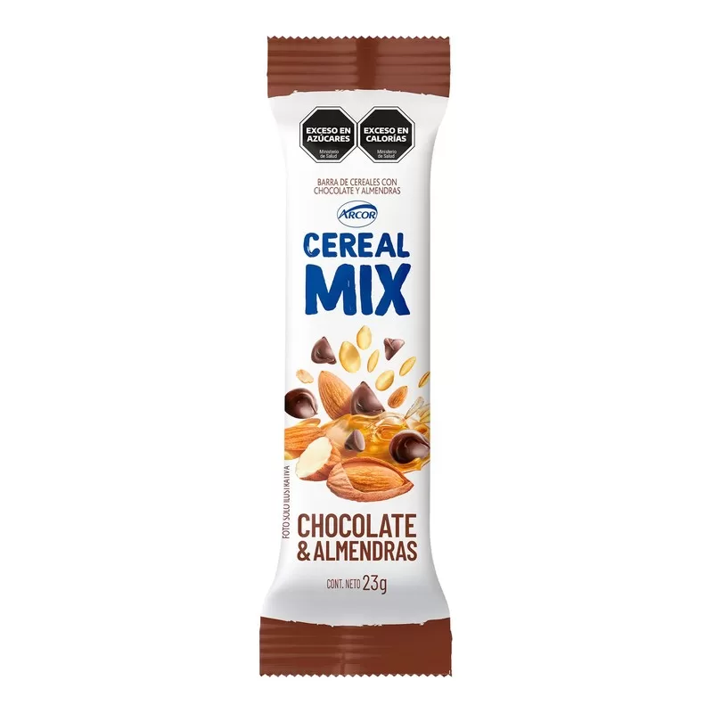 Barra Cereal Mix Chocolate/Almend X 23 Gr
