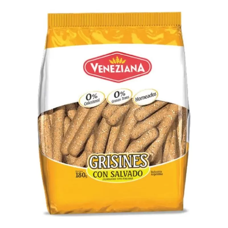 Grisines Veneziana Con Salvado X 180 Gr