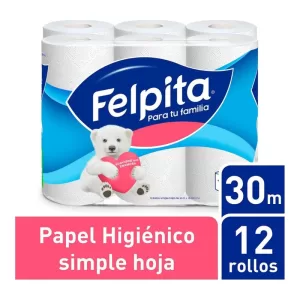 Papel Higienico Felpita 12 X 3 X 12 Unid