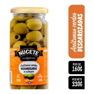 Aceitunas Nucete Verdes Descarozadas X 160 Gr