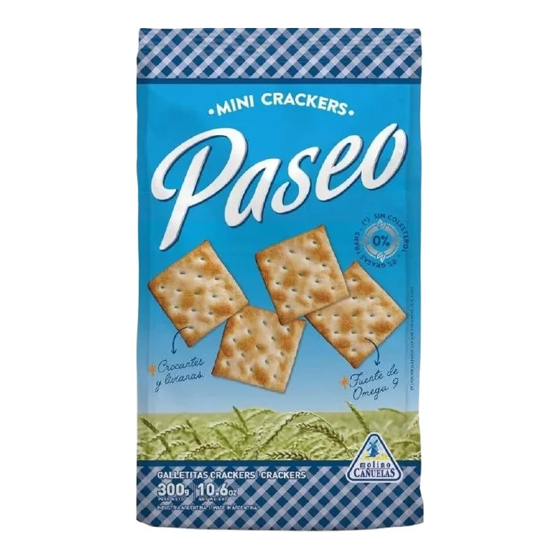 Galletitas Paseo Crackers Agua X 300 Gr