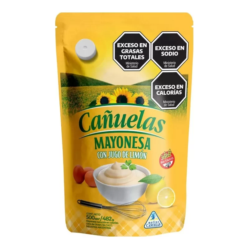 Mayonesa Cañuelas Con Jugo X 482 Gr