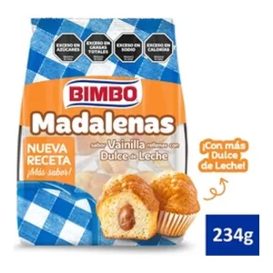 Magdalenas Bimbo Vain. Relleno X 234 Gr