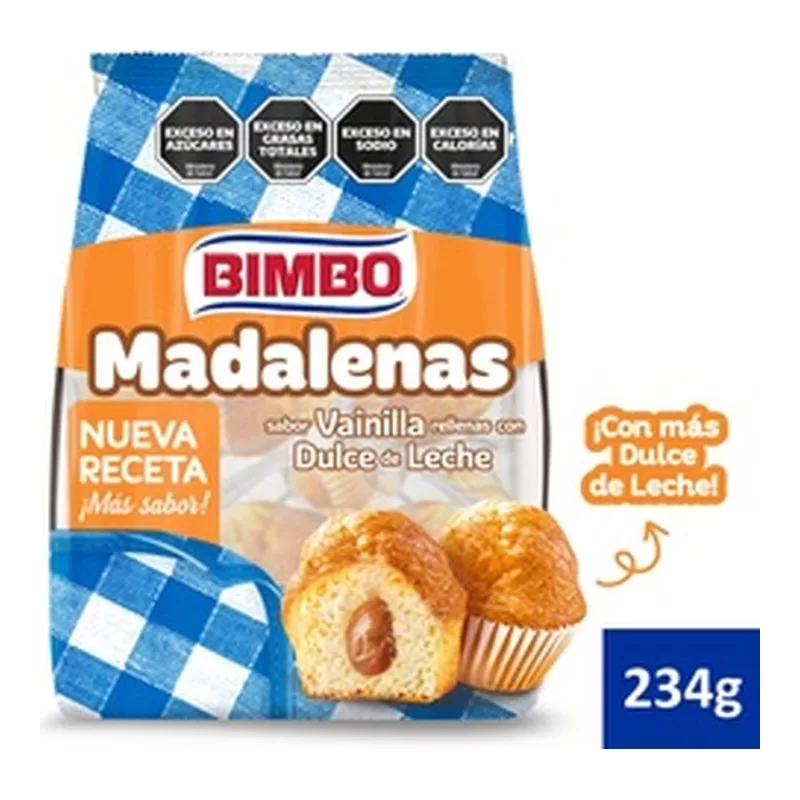 Magdalenas Bimbo Vain. Relleno X 234 Gr