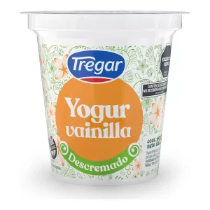 Yogur Tregar Descremado Vainilla X 125 Gr