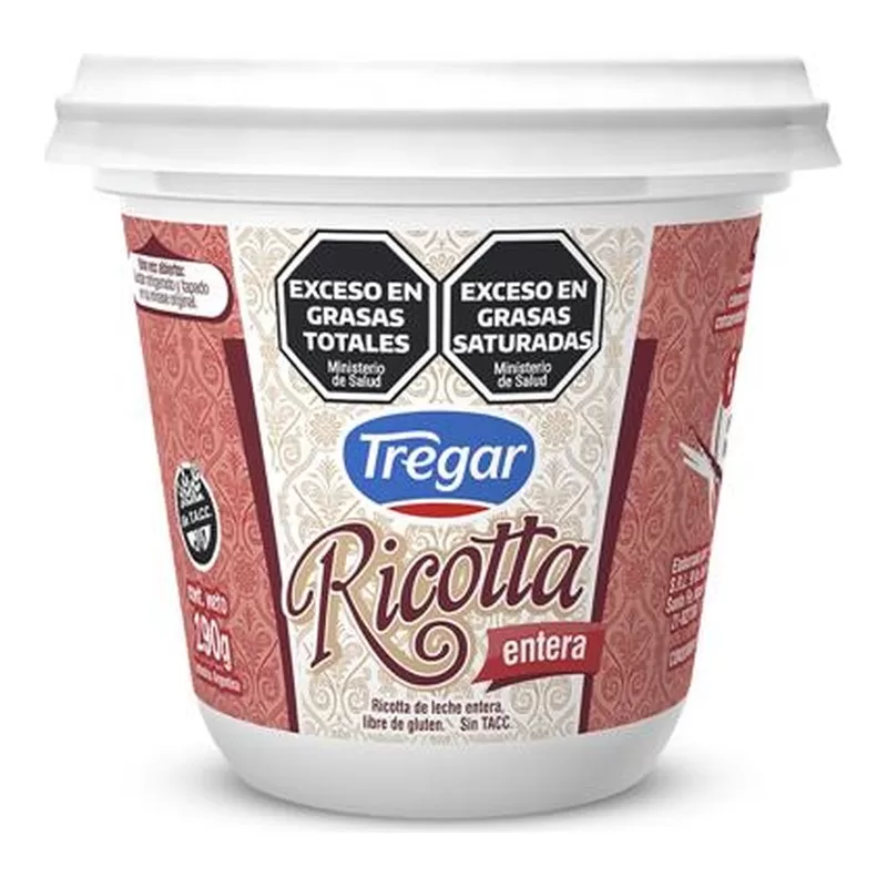 Ricotta Tregar Entera X 290 Gr