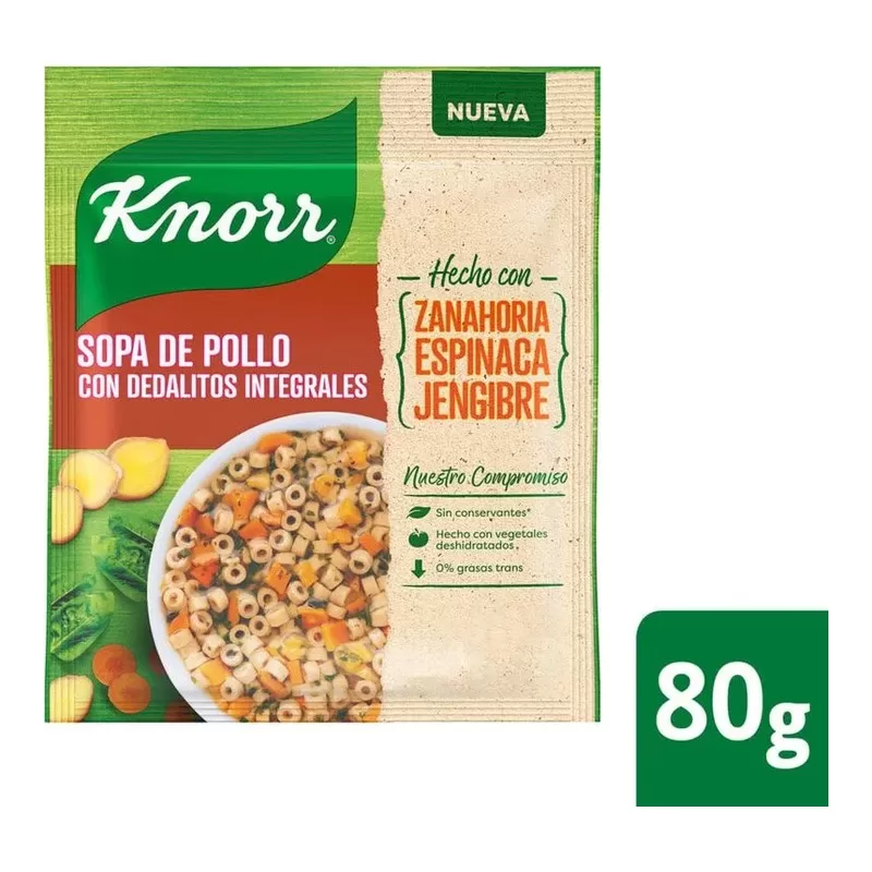 Sopa Knorr Familiar Pollo X 80 Gr