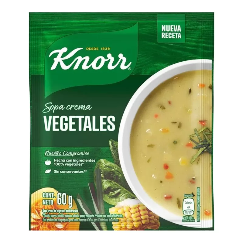 Sopa Crema Knorr Crema De Vege X 60 Gr