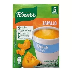 Sopa Knorr Quick Zapallo Menos Sal X 5 Unid