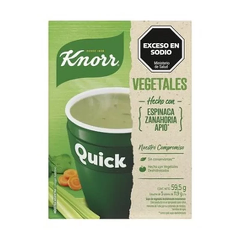Sopa Knorr Quick Vegetales Especial X 5 Unid