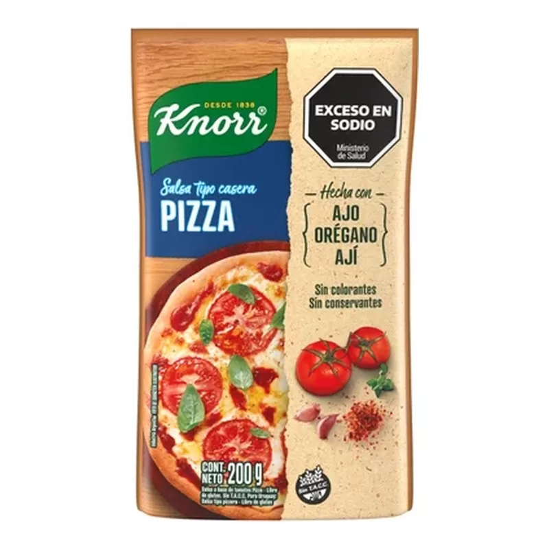 Salsa Knorr Pizza Tipo Casera X 200 Gr