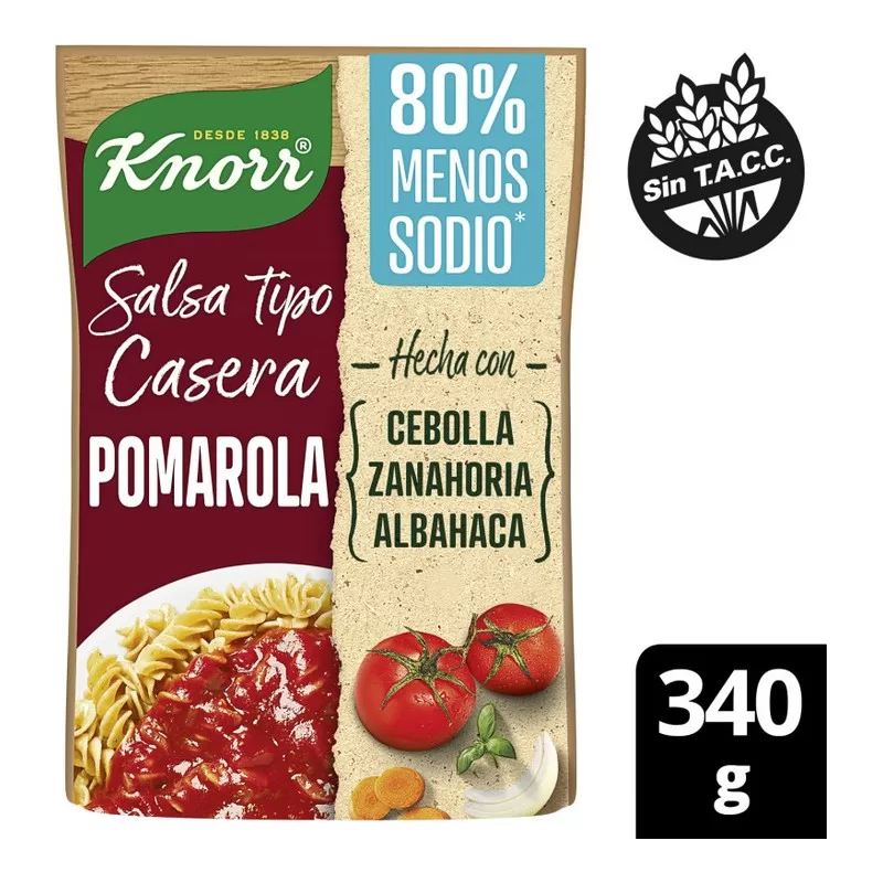 Salsa Knorr Pomarola Balance X 340 Gr