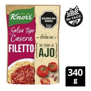 Salsa Knorr Filetto Tipo Casero X 340 Gr