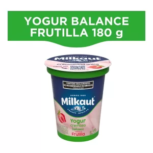 Yogur Milkaut Firme Frutilla X 180 Gr