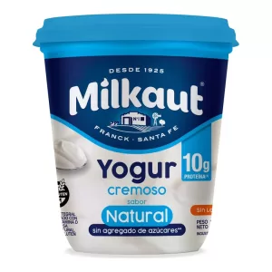 Yogur Milkaut Cremoso Natural X 300 Gr