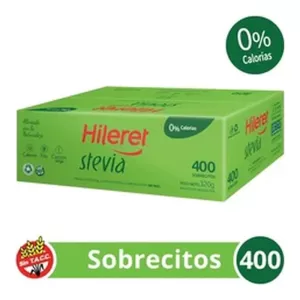 Edulcorante Hileret Stevia X 400 Unid