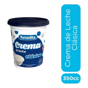 Crema De Leche Tonadita Clásico X 350 Cm3