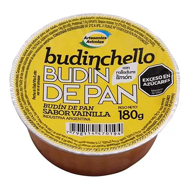 Budin De Pan Budinchello X 180 Gr