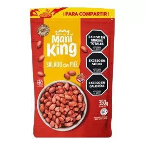 Mani King Salado Con Piel X 350 Gr