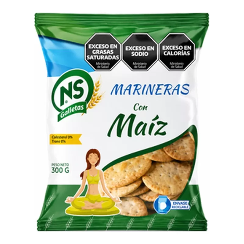 Galletas N.S Marineras Con Maíz X 300 Gr