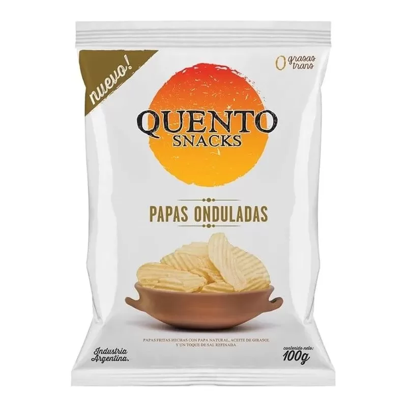 Papas Fritas Quento Onduladas X 92 Gr