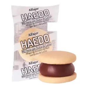 Alfajor Haedo Relleno Dulce De Leche X 40 Gr