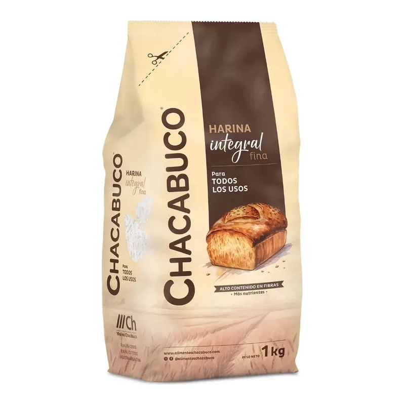 Harina Chacabuco Integral Fina X 1 Kg