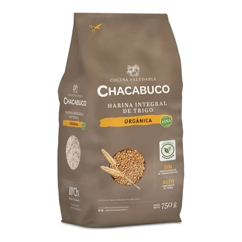 Harina Chacabuco Integral Orga X 750 Gr