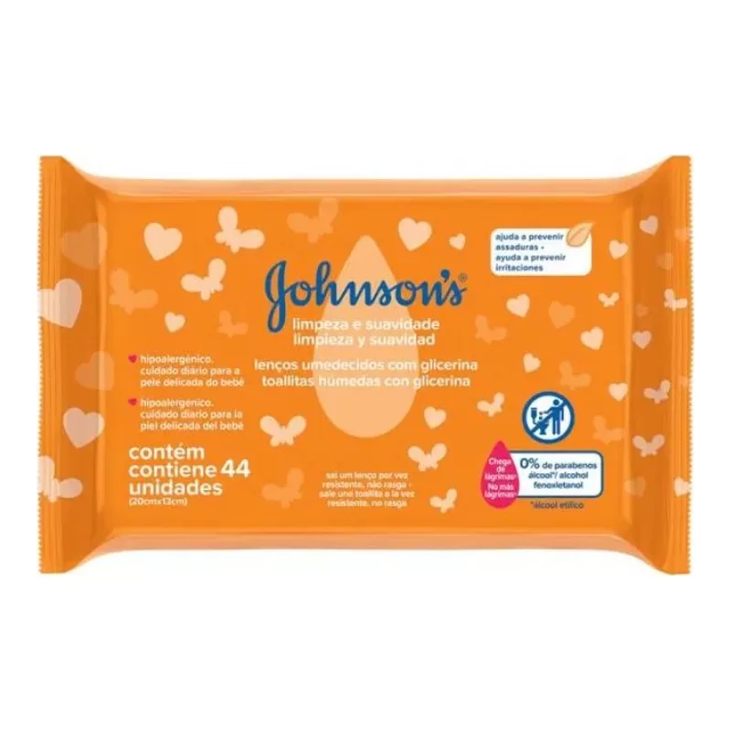 Toallas Humedas Johnson`s X 44 Unid
