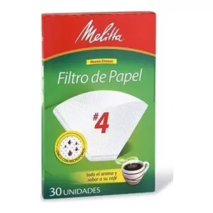 Filtro De Papel Melitta Nro 4 X 30 Unid