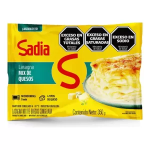 Lasagna Sadia Mix De Quesos X 350 Gr
