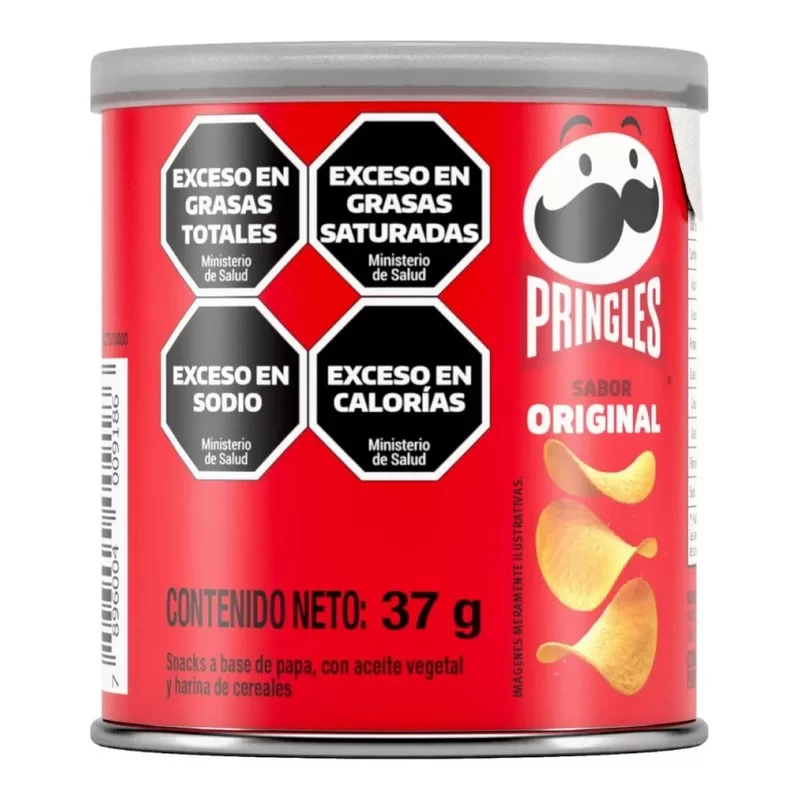 Papas Pringles Sabor Original X 37 Gr